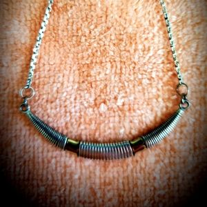 STERLING & GOLD NECKLACE